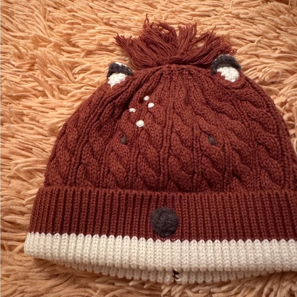 Other - Brown Knit Bear Beanie for Kids